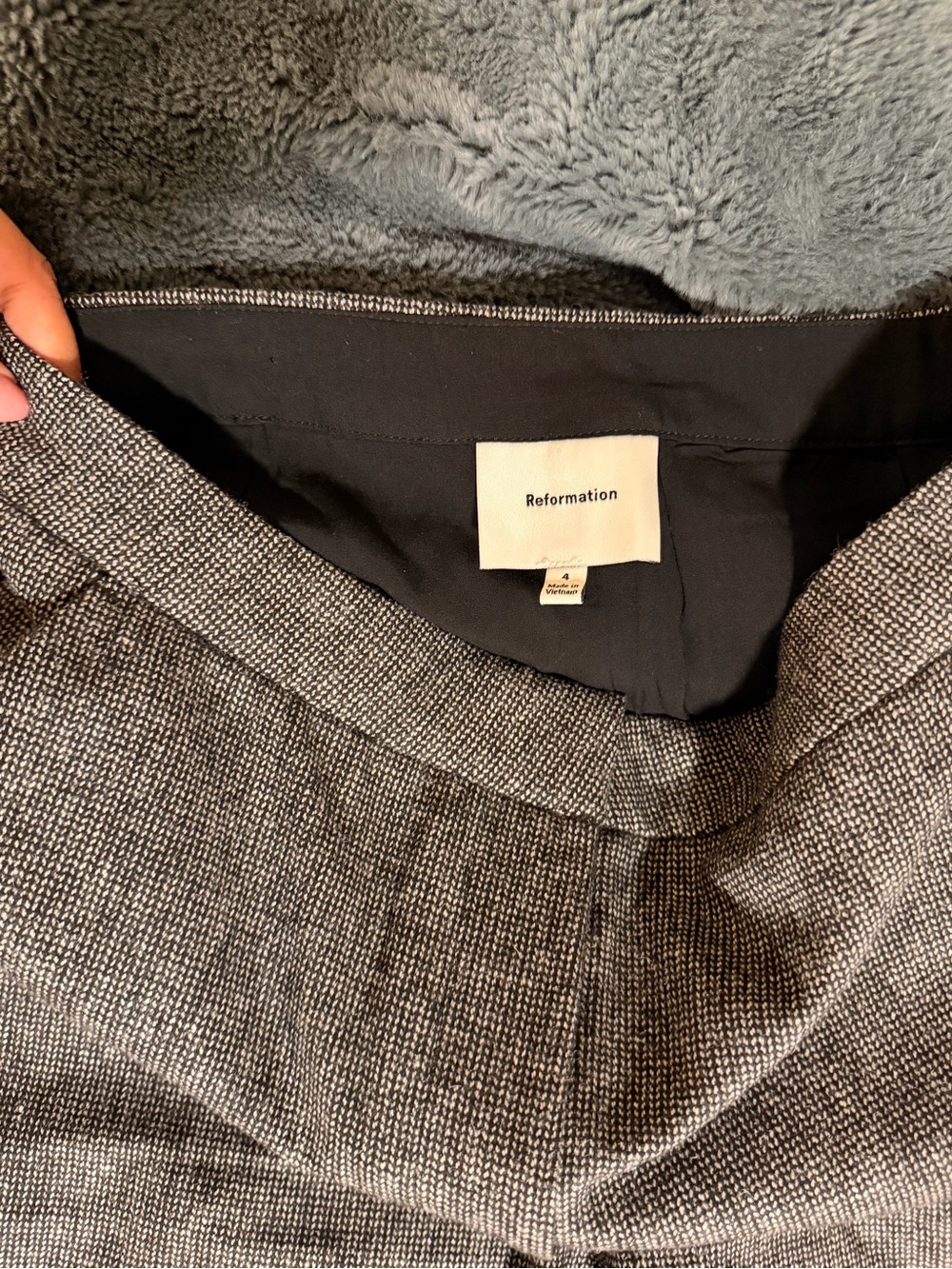 Reformation Taryn Two-Piece Set - Charcoal Gray - Picture 6 of 12